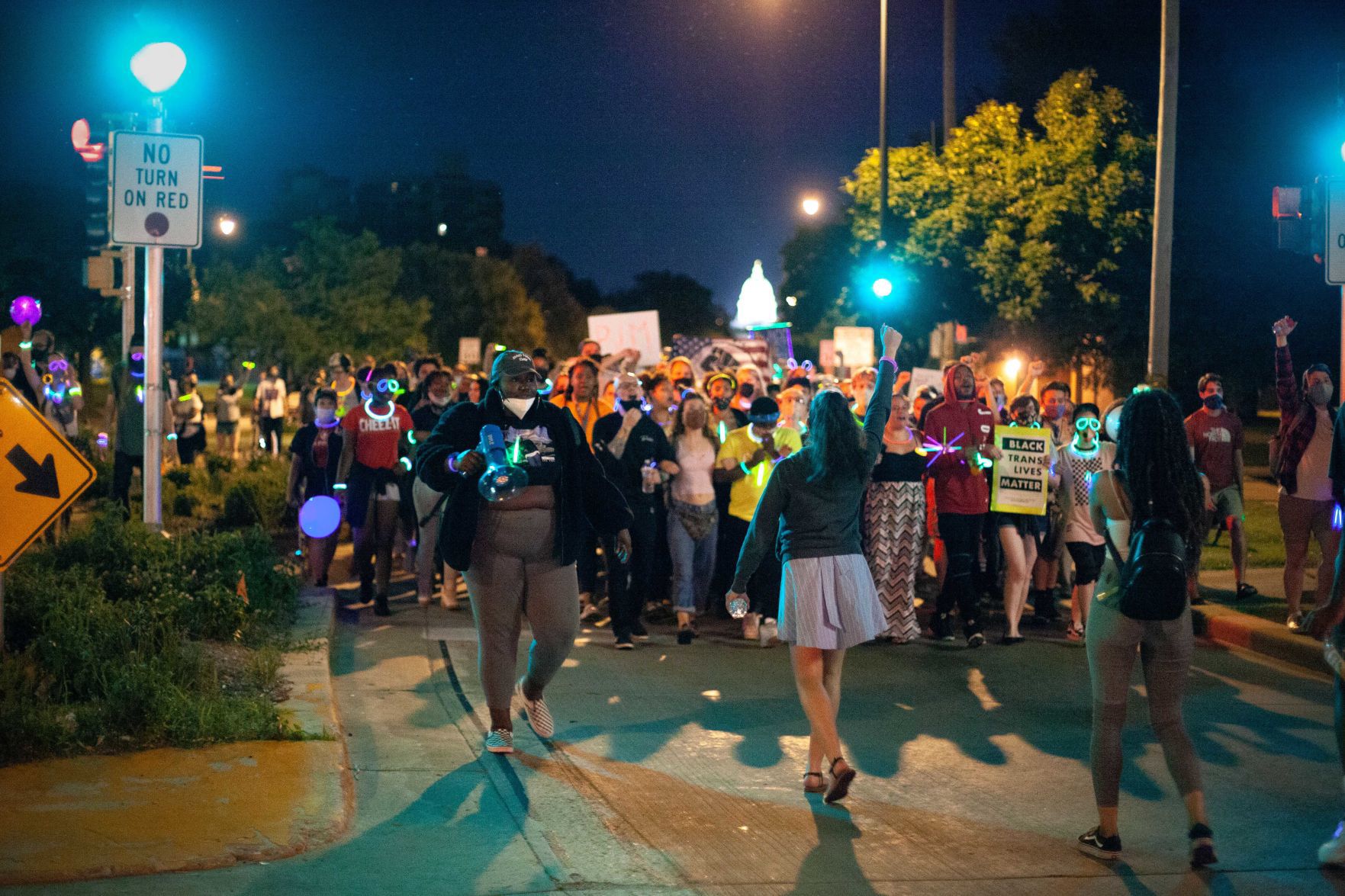 Glow in the dark march